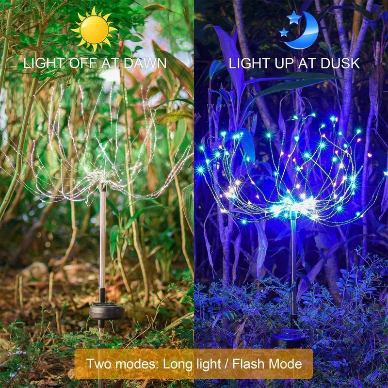 Solar fireworks garden lights - view 7