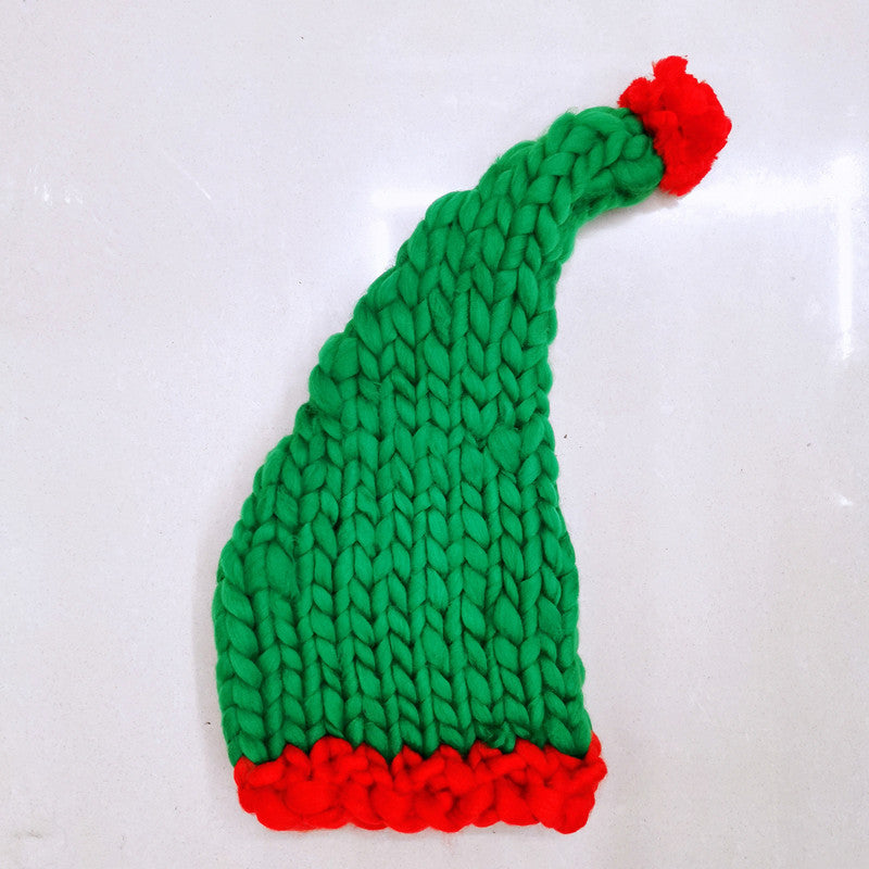Chunky knit elf hat