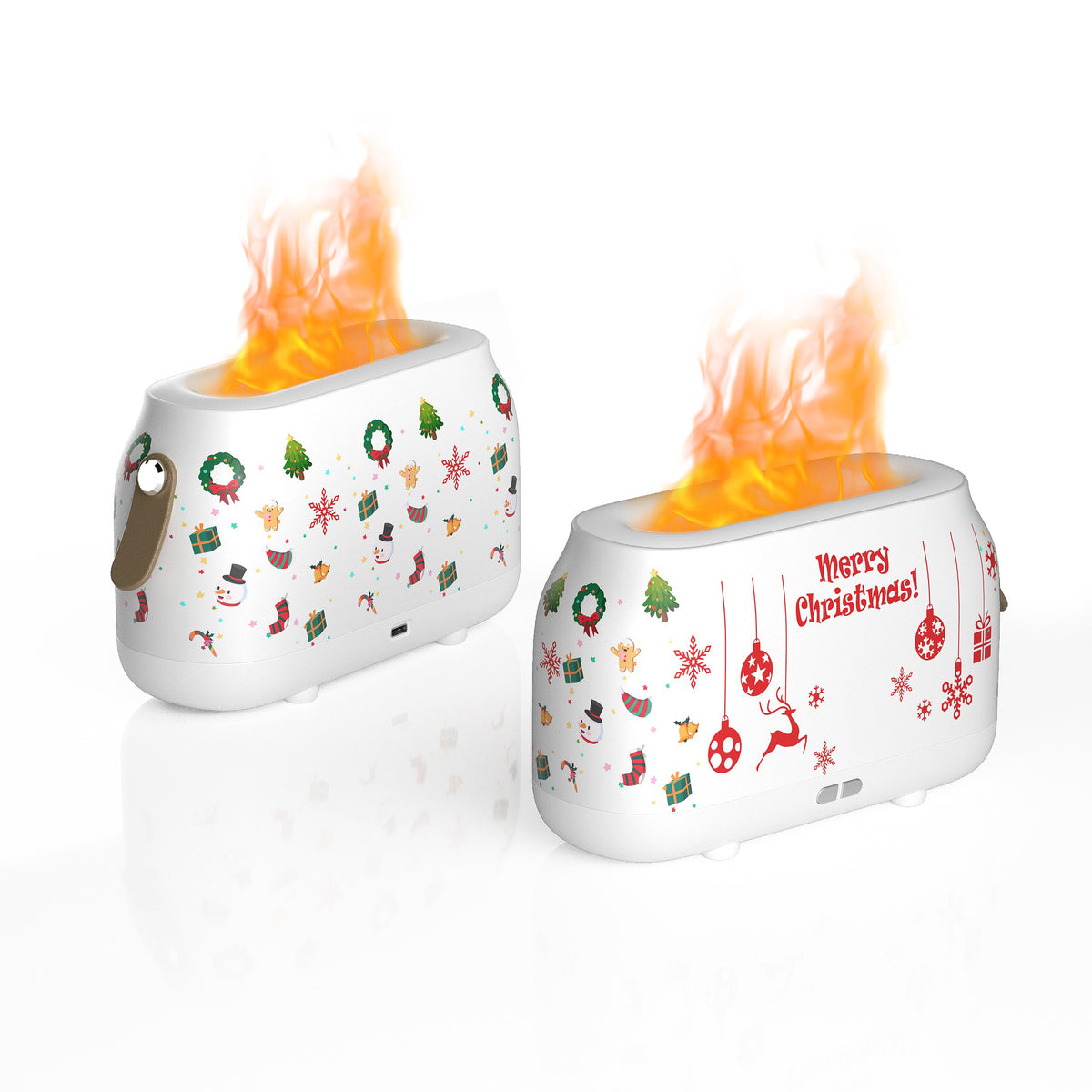 Flame Effect Aroma Diffuser - Realistic Fire Mist Humidifier
