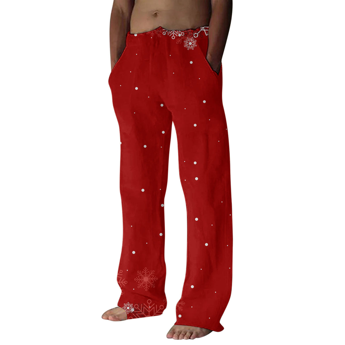Christmas Pyjama Pants - Festive Print Lounge Pants, 6 Designs